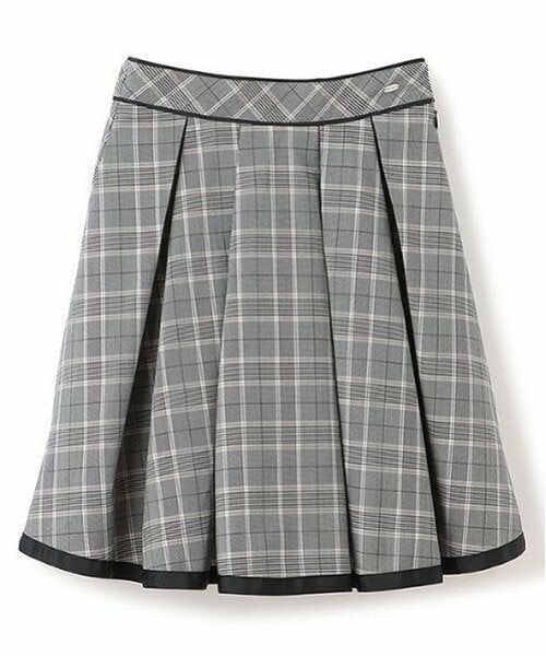 mezzo piano junior / メゾピアノジュニア ミニ・ひざ丈スカート | タックフレアチェックスカート | 詳細11