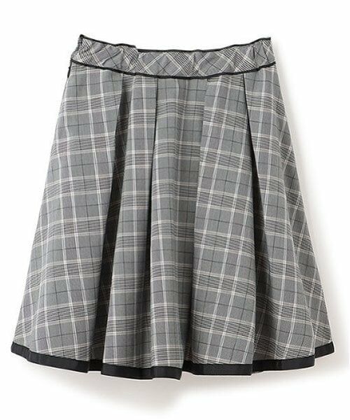mezzo piano junior / メゾピアノジュニア ミニ・ひざ丈スカート | タックフレアチェックスカート | 詳細2