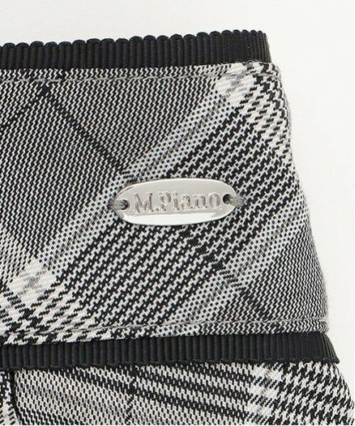 mezzo piano junior / メゾピアノジュニア ミニ・ひざ丈スカート | タックフレアチェックスカート | 詳細4