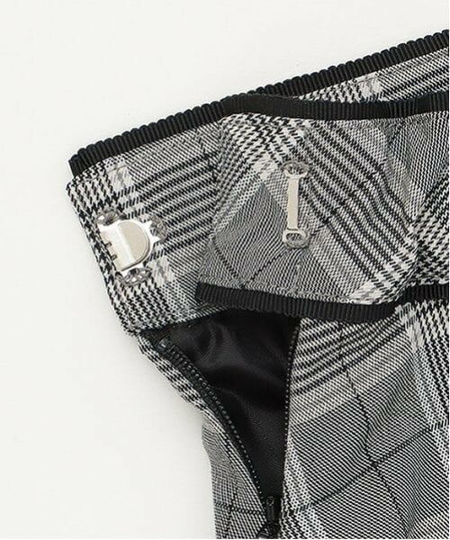 mezzo piano junior / メゾピアノジュニア ミニ・ひざ丈スカート | タックフレアチェックスカート | 詳細6