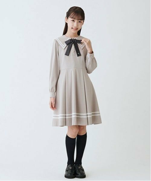 mezzo piano junior / メゾピアノジュニア ミニ丈・ひざ丈ワンピース | セーラーワンピース | 詳細4