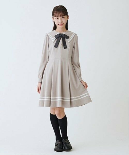 mezzo piano junior / メゾピアノジュニア ミニ丈・ひざ丈ワンピース | セーラーワンピース | 詳細5