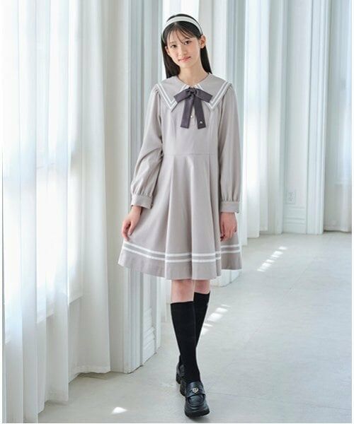 mezzo piano junior / メゾピアノジュニア ミニ丈・ひざ丈ワンピース | セーラーワンピース | 詳細6