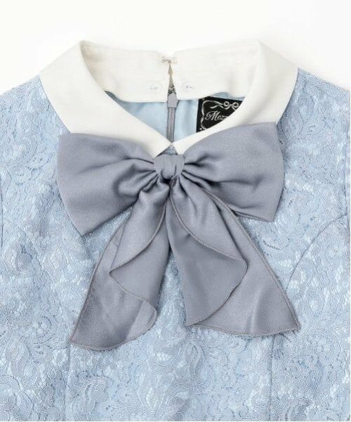 mezzo piano junior / メゾピアノジュニア ドレス | ふんわりリボンタイつきレースワンピース | 詳細10