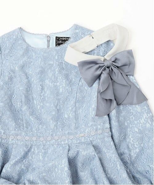 mezzo piano junior / メゾピアノジュニア ドレス | ふんわりリボンタイつきレースワンピース | 詳細13