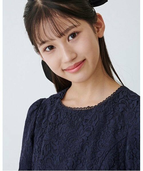 mezzo piano junior / メゾピアノジュニア ドレス | ふんわりリボンタイつきレースワンピース | 詳細8