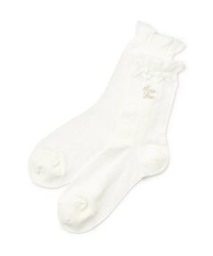 mezzo piano junior / メゾピアノジュニア ソックス | フリルリボンソックス