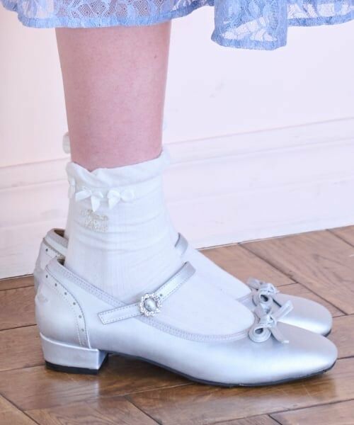 mezzo piano junior / メゾピアノジュニア パンプス | ビジューバックルストラップシューズ | 詳細11