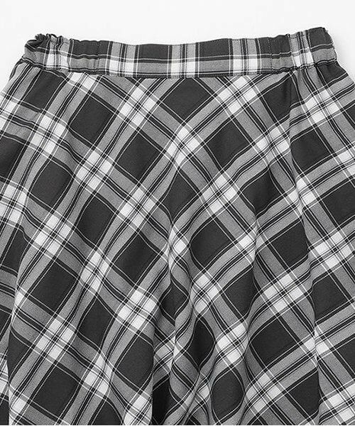 mezzo piano junior / メゾピアノジュニア ショート・ハーフ・半端丈パンツ | チェックフレアースカパン | 詳細2