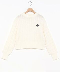 mezzo piano junior / メゾピアノジュニア ニット・セーター | ケーブルニットプルオーバー