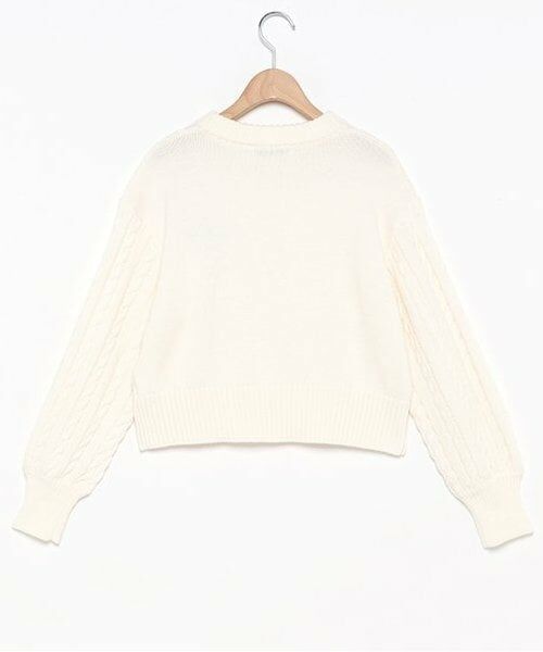 mezzo piano junior / メゾピアノジュニア ニット・セーター | ケーブルニットプルオーバー | 詳細1