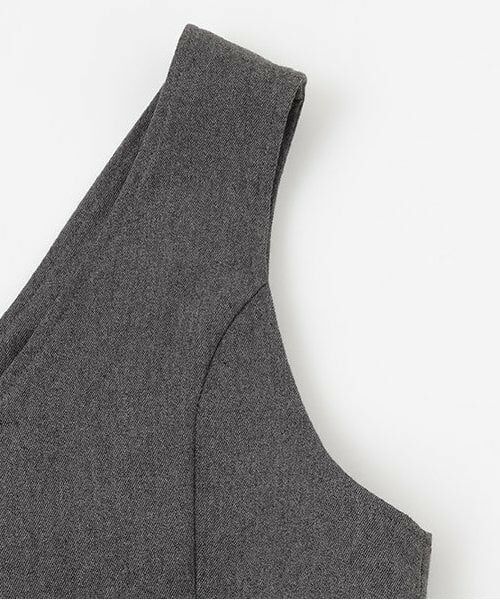 mezzo piano junior / メゾピアノジュニア ミニ丈・ひざ丈ワンピース | Vネックジャンパースカート | 詳細3