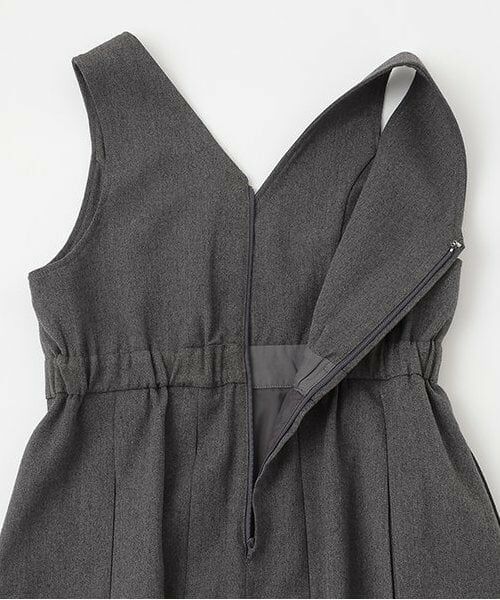 mezzo piano junior / メゾピアノジュニア ミニ丈・ひざ丈ワンピース | Vネックジャンパースカート | 詳細8