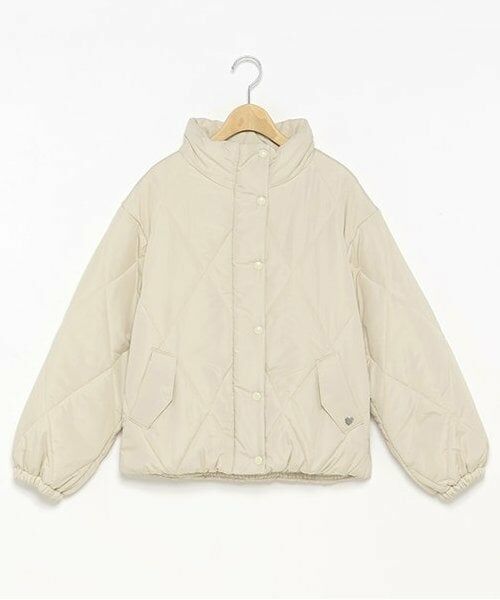 mezzo piano junior / メゾピアノジュニア ブルゾン | 中わたキルトブルゾン（アイボリー）