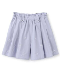mezzo piano junior / メゾピアノジュニア ショート・ハーフ・半端丈パンツ | 【機能素材】チェリー刺しゅうキュロット