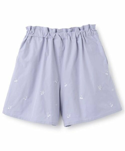 mezzo piano junior / メゾピアノジュニア ショート・ハーフ・半端丈パンツ | 【機能素材】チェリー刺しゅうキュロット | 詳細4