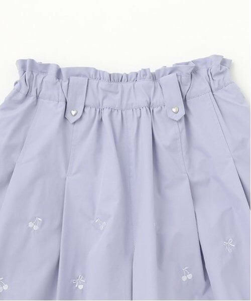 mezzo piano junior / メゾピアノジュニア ショート・ハーフ・半端丈パンツ | 【機能素材】チェリー刺しゅうキュロット | 詳細5