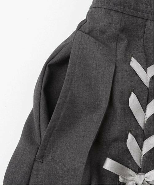 mezzo piano junior / メゾピアノジュニア ショート・ハーフ・半端丈パンツ | 【ニコ☆プチ掲載】レースアップリボン2段プリーツスカパン | 詳細16