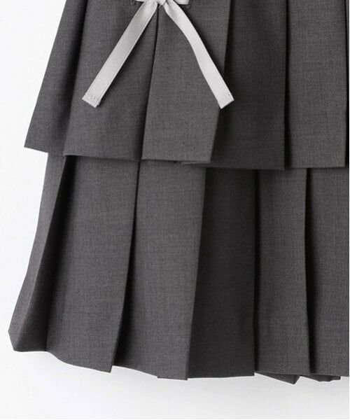 mezzo piano junior / メゾピアノジュニア ショート・ハーフ・半端丈パンツ | 【ニコ☆プチ掲載】レースアップリボン2段プリーツスカパン | 詳細17