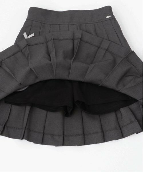 mezzo piano junior / メゾピアノジュニア ショート・ハーフ・半端丈パンツ | 【ニコ☆プチ掲載】レースアップリボン2段プリーツスカパン | 詳細18