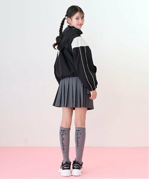 mezzo piano junior / メゾピアノジュニア ショート・ハーフ・半端丈パンツ | 【ニコ☆プチ掲載】レースアップリボン2段プリーツスカパン | 詳細9