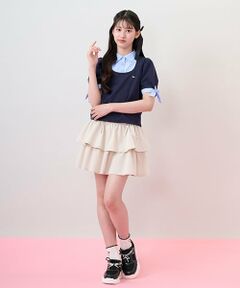 mezzo piano junior / メゾピアノジュニア ショート・ハーフ・半端丈パンツ | ドロストティアードスカパン