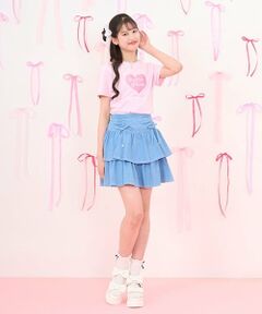 mezzo piano junior / メゾピアノジュニア ショート・ハーフ・半端丈パンツ | ドロストティアードスカパン