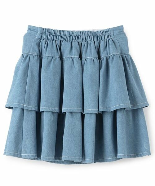 mezzo piano junior / メゾピアノジュニア ショート・ハーフ・半端丈パンツ | ドロストティアードスカパン | 詳細1