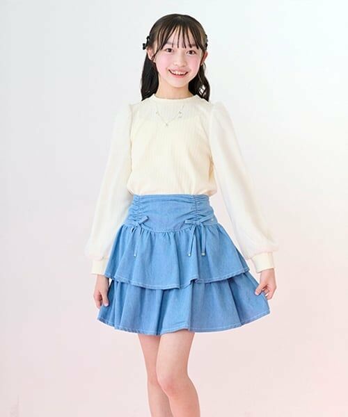 mezzo piano junior / メゾピアノジュニア ショート・ハーフ・半端丈パンツ | ドロストティアードスカパン | 詳細19