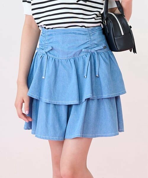 mezzo piano junior / メゾピアノジュニア ショート・ハーフ・半端丈パンツ | ドロストティアードスカパン | 詳細21