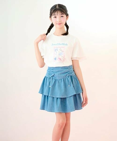 mezzo piano junior / メゾピアノジュニア ショート・ハーフ・半端丈パンツ | ドロストティアードスカパン | 詳細23