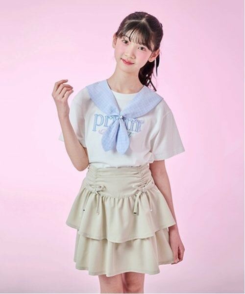 mezzo piano junior / メゾピアノジュニア ショート・ハーフ・半端丈パンツ | ドロストティアードスカパン | 詳細28