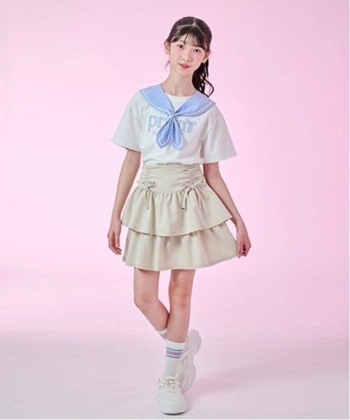 mezzo piano junior / メゾピアノジュニア ショート・ハーフ・半端丈パンツ | ドロストティアードスカパン | 詳細30