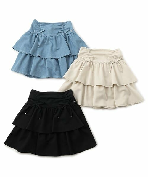 mezzo piano junior / メゾピアノジュニア ショート・ハーフ・半端丈パンツ | ドロストティアードスカパン | 詳細7