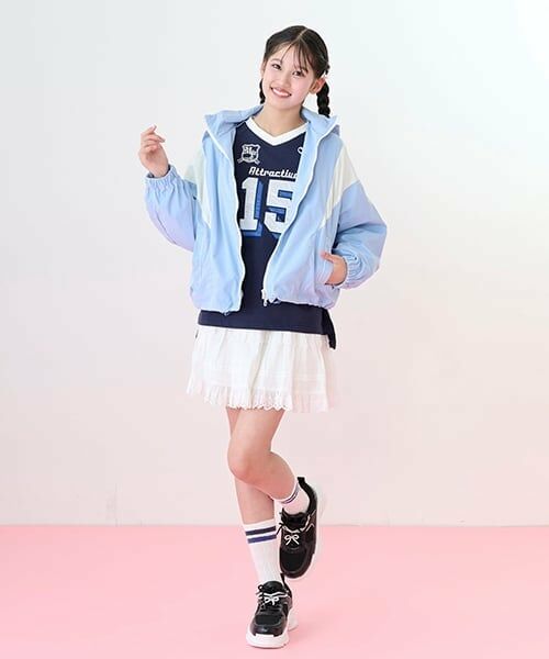 mezzo piano junior / メゾピアノジュニア ショート・ハーフ・半端丈パンツ | リボンレースティアードスカパン | 詳細12