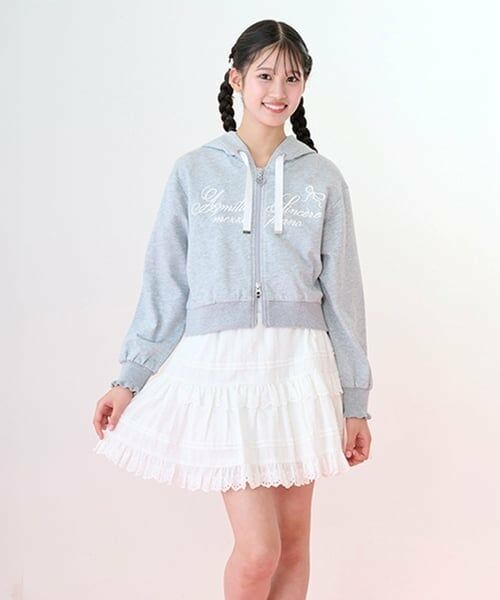 mezzo piano junior / メゾピアノジュニア ショート・ハーフ・半端丈パンツ | リボンレースティアードスカパン | 詳細16