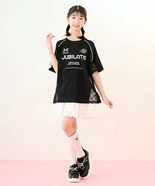 mezzo piano junior / メゾピアノジュニア ショート・ハーフ・半端丈パンツ | リボンレースティアードスカパン | 詳細19