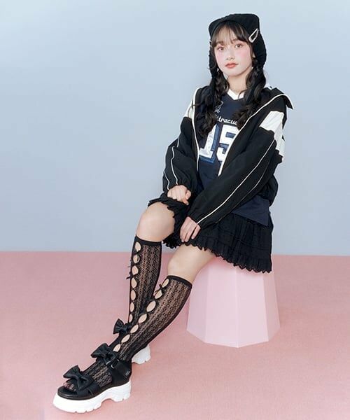 mezzo piano junior / メゾピアノジュニア ショート・ハーフ・半端丈パンツ | リボンレースティアードスカパン | 詳細24