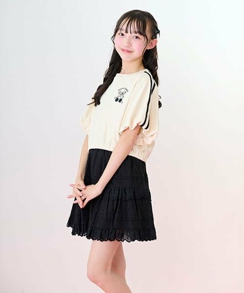 mezzo piano junior / メゾピアノジュニア ショート・ハーフ・半端丈パンツ | リボンレースティアードスカパン | 詳細26