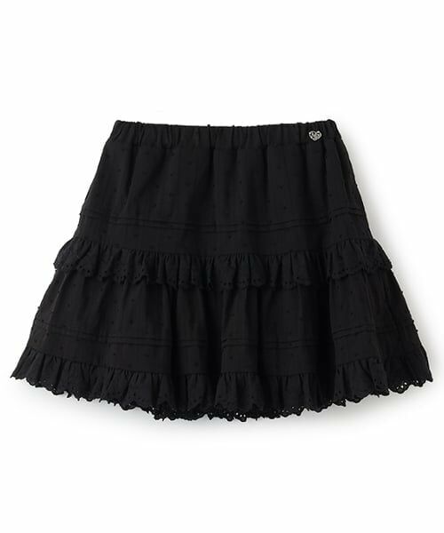 mezzo piano junior / メゾピアノジュニア ショート・ハーフ・半端丈パンツ | リボンレースティアードスカパン | 詳細3