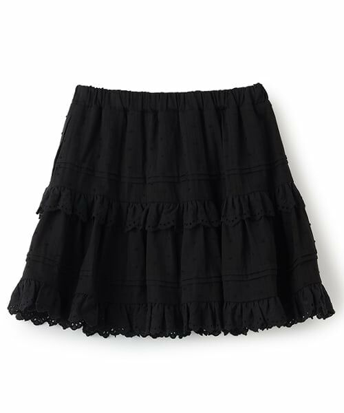 mezzo piano junior / メゾピアノジュニア ショート・ハーフ・半端丈パンツ | リボンレースティアードスカパン | 詳細4