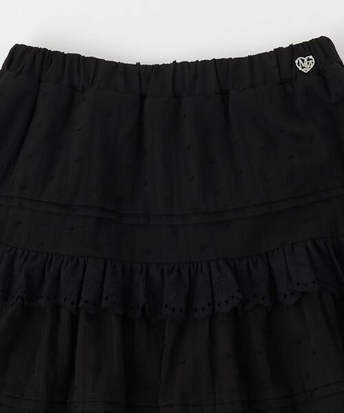 mezzo piano junior / メゾピアノジュニア ショート・ハーフ・半端丈パンツ | リボンレースティアードスカパン | 詳細5