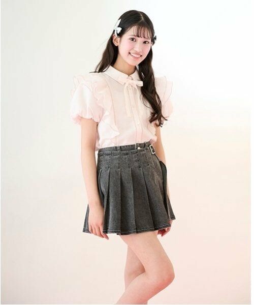 mezzo piano junior / メゾピアノジュニア ショート・ハーフ・半端丈パンツ | 【Cuugal掲載】ラッププリーツショートパンツ（2WAY) | 詳細23