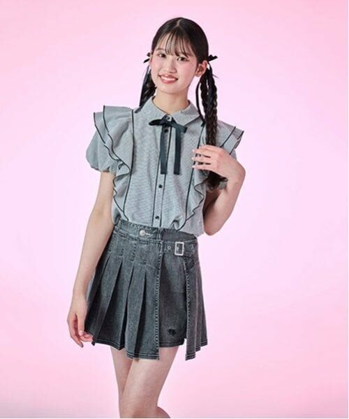 mezzo piano junior / メゾピアノジュニア ショート・ハーフ・半端丈パンツ | 【Cuugal掲載】ラッププリーツショートパンツ（2WAY) | 詳細24