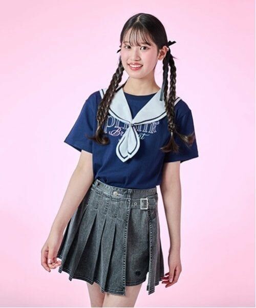 mezzo piano junior / メゾピアノジュニア ショート・ハーフ・半端丈パンツ | 【Cuugal掲載】ラッププリーツショートパンツ（2WAY) | 詳細25