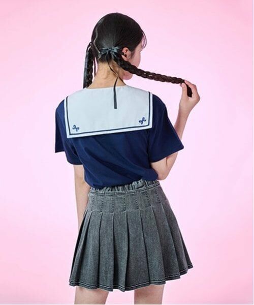 mezzo piano junior / メゾピアノジュニア ショート・ハーフ・半端丈パンツ | 【Cuugal掲載】ラッププリーツショートパンツ（2WAY) | 詳細26