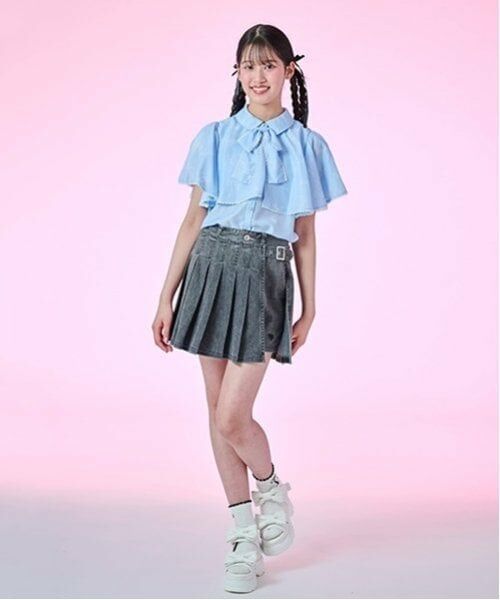 mezzo piano junior / メゾピアノジュニア ショート・ハーフ・半端丈パンツ | 【Cuugal掲載】ラッププリーツショートパンツ（2WAY) | 詳細28