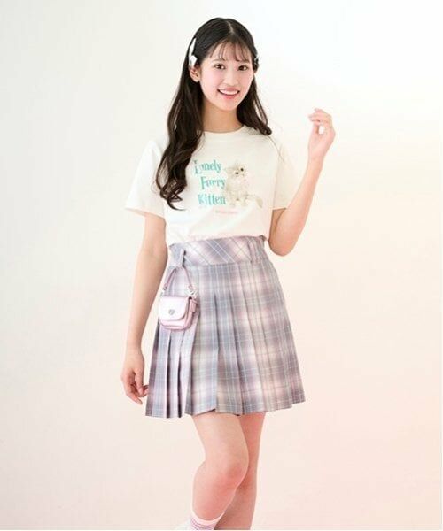 mezzo piano junior / メゾピアノジュニア ショート・ハーフ・半端丈パンツ | 【ニコ☆プチ掲載】ミニバッグつきプリーツスカパン | 詳細17