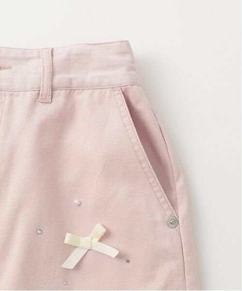 mezzo piano junior / メゾピアノジュニア ミニ・ひざ丈スカート | リボン×パール×ラインストーン ミディスカート | 詳細9