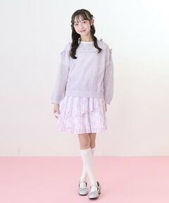 mezzo piano junior / メゾピアノジュニア ミニ・ひざ丈スカート | 【ニコ☆プチ・Cuugal掲載】ランダムプリーツスカート